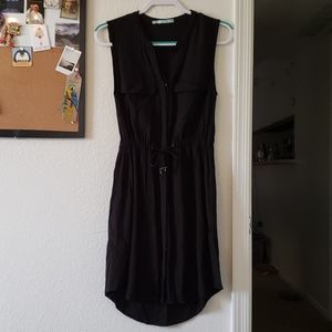 Button down black dress